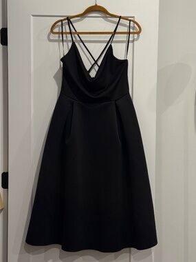 Black Fit and Flare Dress (Tags)